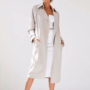 Aritzia Babaton Lawson Bone Trench Coat XXS